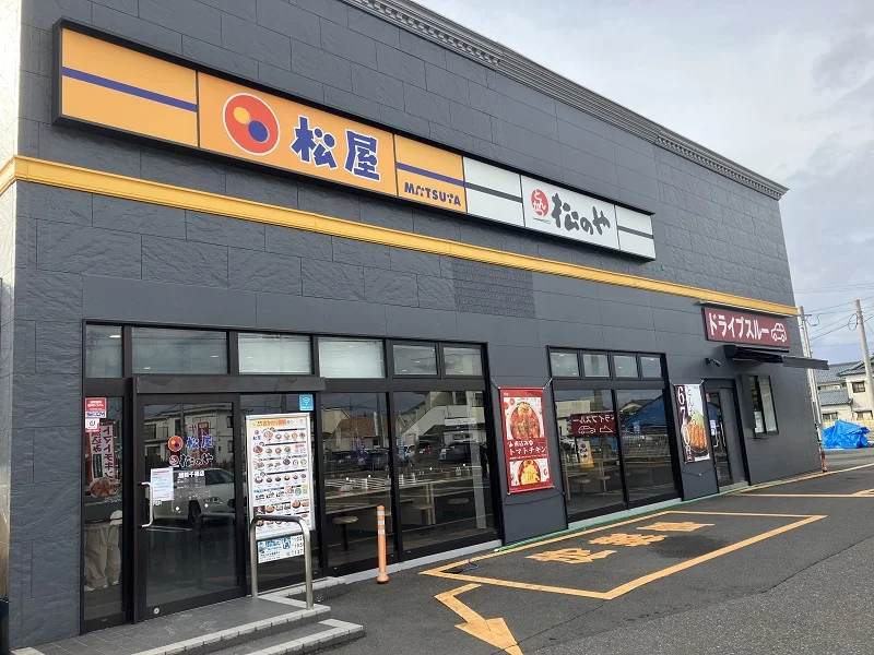 松屋、福井県2店舗が24時間営業を終了して『5時〜翌2時』に同時時短化