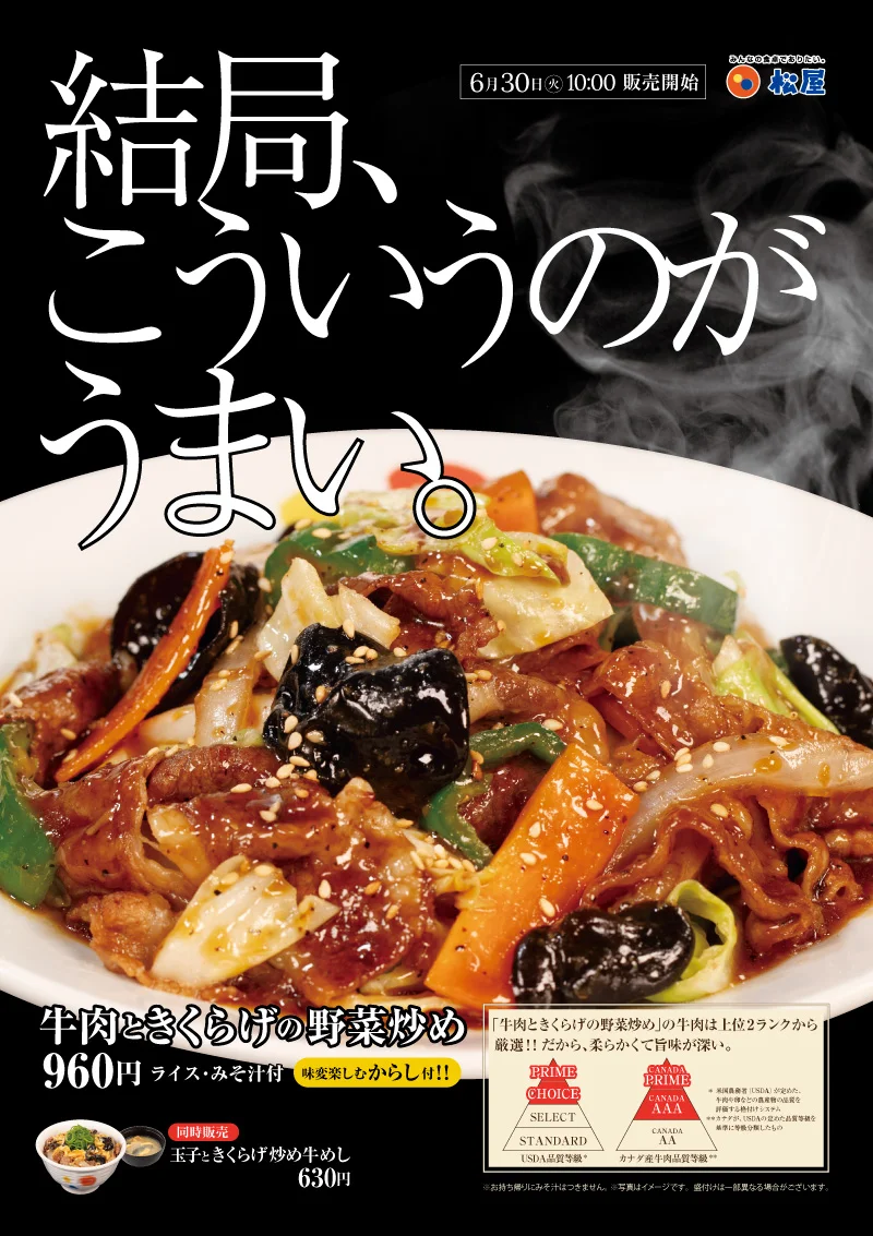 牛肉ときくらげの野菜炒め