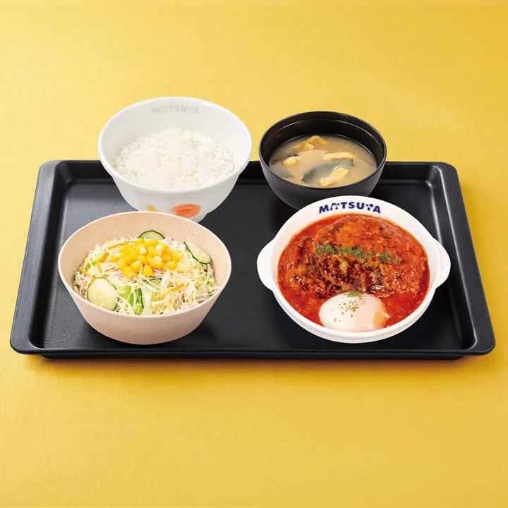 うまトマハンバーグ定食